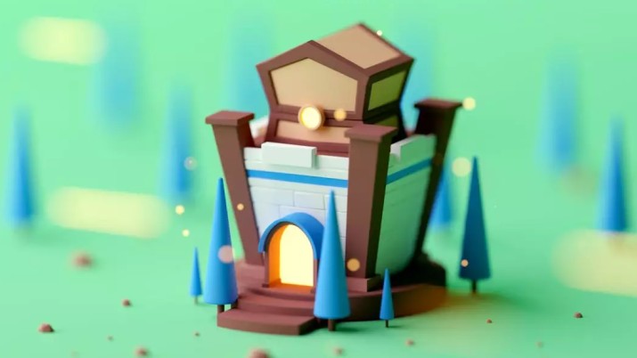 童话般的 3D 图设计，超治愈！